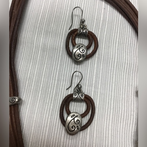 Chico’s Brown & Silver Necklace & Earrings Set - Picture 3 of 7